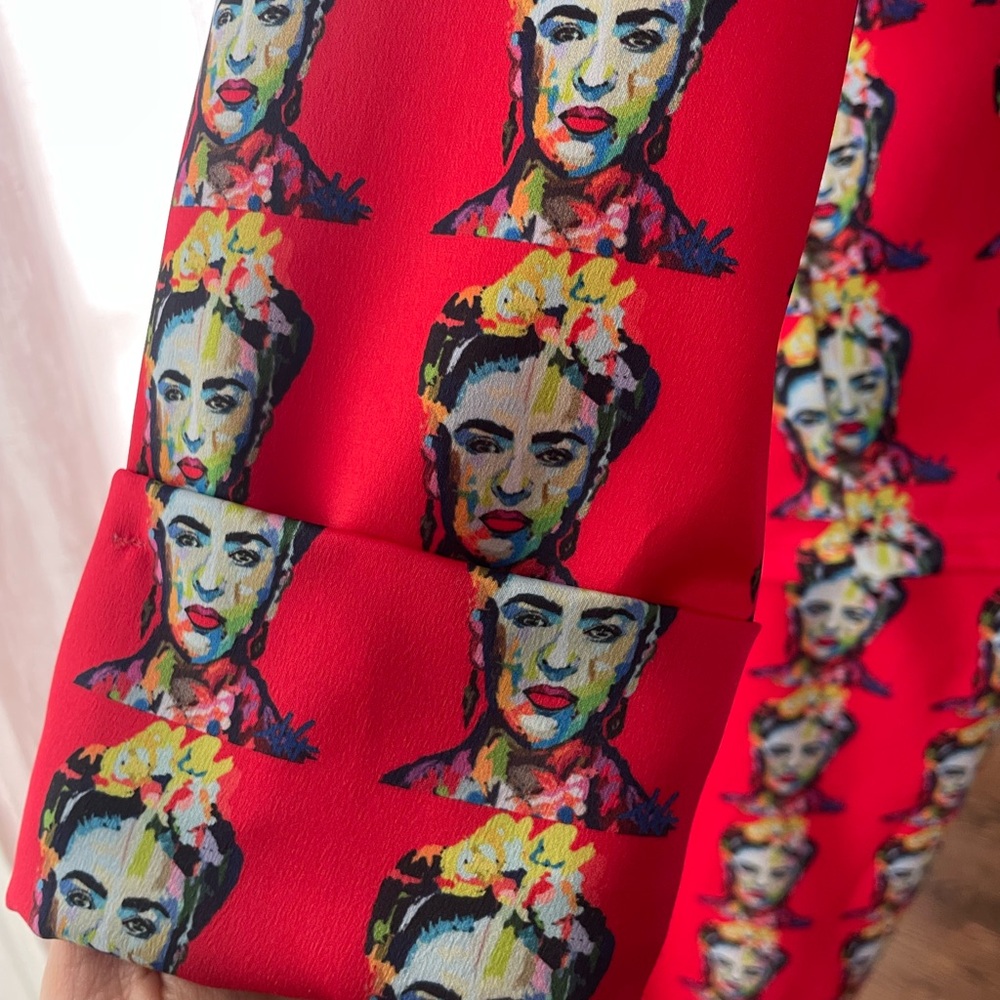 Vibrant Red Artistic Print SET